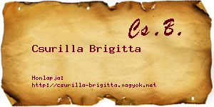 Csurilla Brigitta névjegykártya